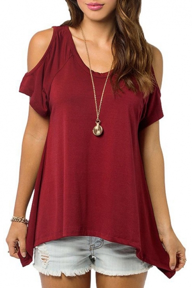 Sexy Boutique Cold Shoulder Swing Top