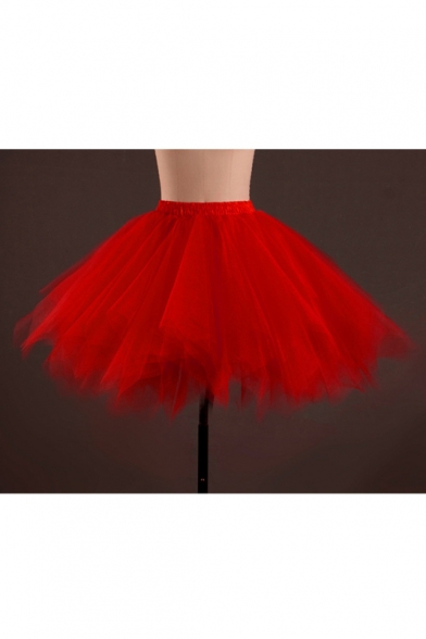 Women's Tutu Tulle Mini A-Line Petticoat Prom Party Skirt