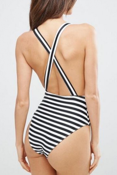 wrap front one piece swimsuit