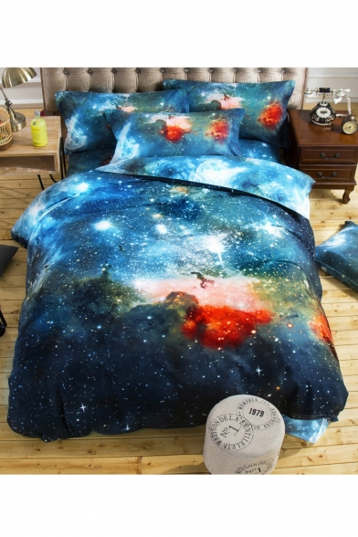 Fashion Galaxy 3D Printed Bedding Sets Bed Sheet Set Duvet Cover Set Bed Pillowcase