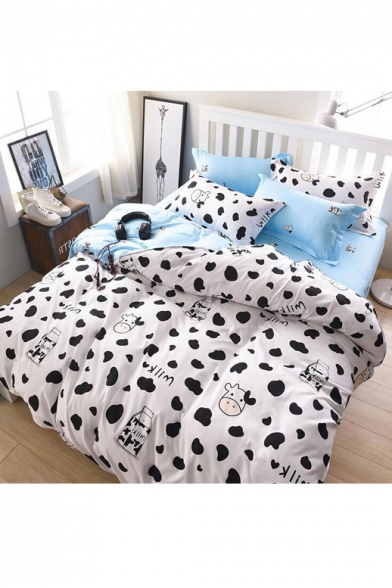 Comfortable Cartoon Printed Bedding Sets Bed Sheet Set Duvet Cover Set Bed Pillowcase