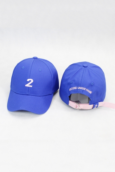 Unisex Fashion Embroidered SECOND UNIQUE NAME Pattern Adjustable Baseball Outdoor Cap
