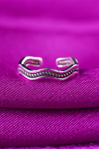 Hot Fashion Vintage Twist Wave Design Adjustable Stylish Ring