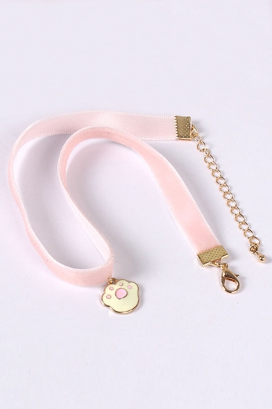 Cute Cat Claw/ Sceptre/ Sakura Shaped Pendant Necklace