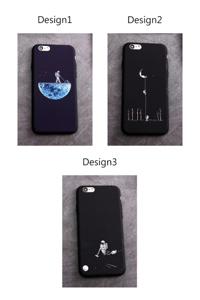 New Arrival Stylish Planet Astronaut Pattern Phone Case for iPhone