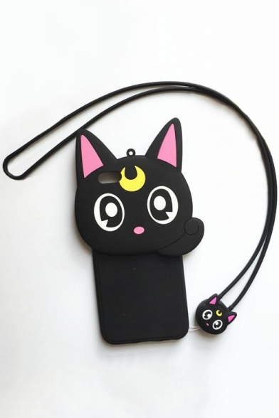 Adorable Cartoon Cat Shaped Soft Case for iPhone