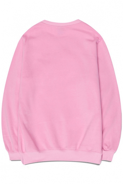 Hot Fashion Simple Letter Printed Long Sleeve Round Neck Leisure Sweatshirt
