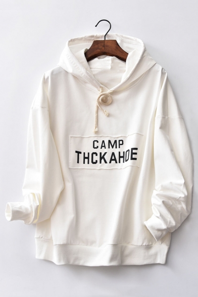 New Fashion Loose Long Sleeve Letter Pattern Cotton Hoodie