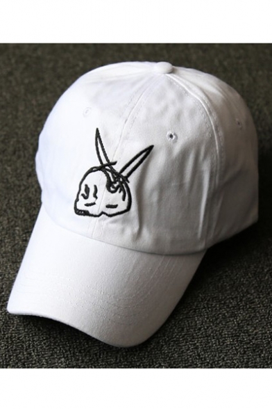 Cartoon Lovely Rabbit Embroidered Summer's Adjustable Baseball Cap