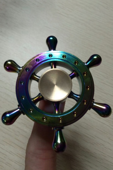 New Stylish Colorful Rudder Design Playing Alloy Fidget Spinners