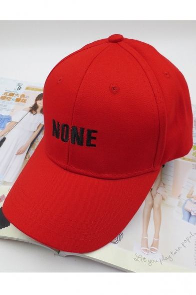 Fashion Adjustable Embroidery NONE Letter Pattern Outdoor Baseball Cap