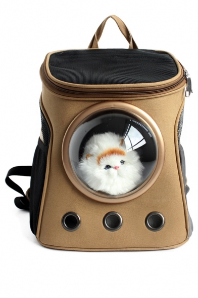 Hot Fashion Canvas Space Capsule Design Outdoor Portable Pet Backpack