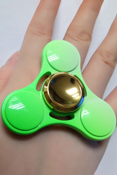 New Fresh Green Clover Playing Toy Alloy Fidget Spinners