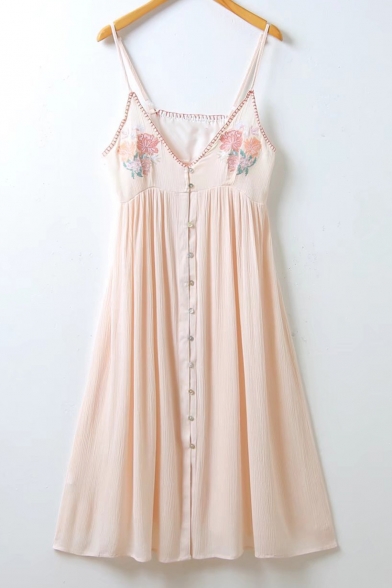 button down slip dress