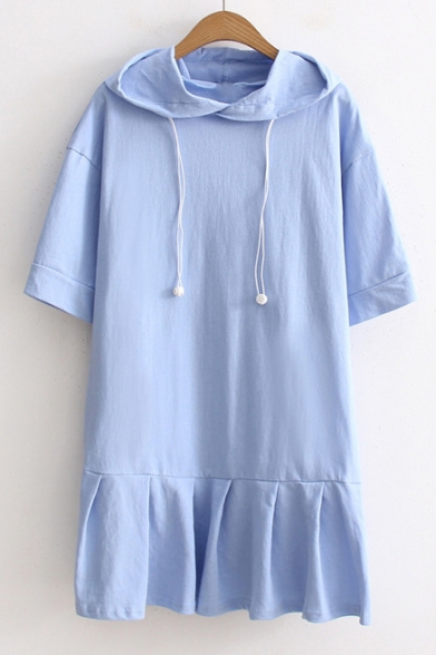 plain blue t shirt dress