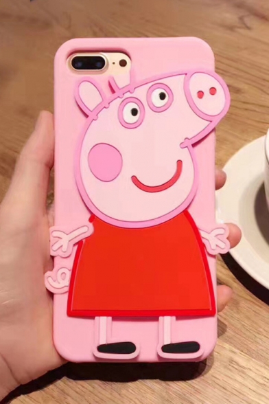 Lovely Cartoon Pig Printed Mobile Phone Case for iPhone