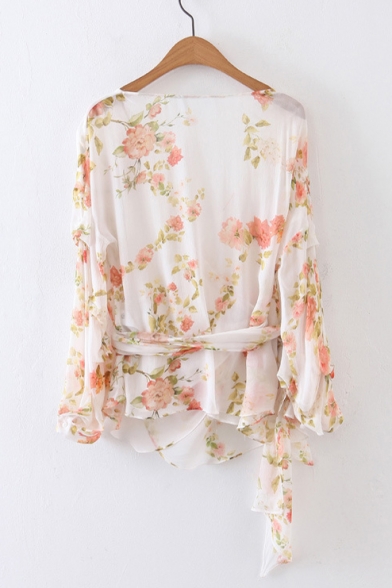 wrap chiffon top