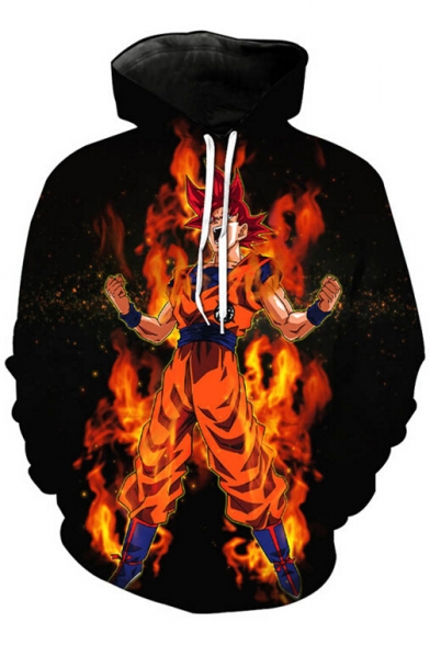 New Arrival 3D Comic Character Pattern Long Sleeve Casual Hoodie