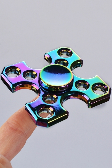 Colorful Square Maze Design Playing Alloy Fidget Spinners