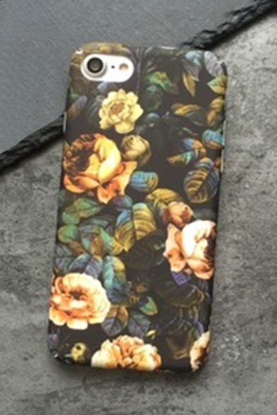 Vintage Floral Printed Fashion Mobile Phone Case for iPhone