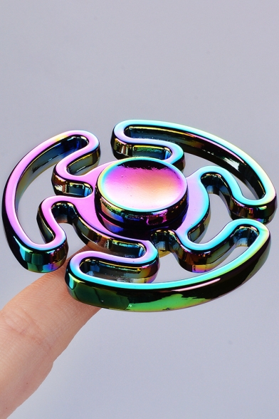 New Fashion Colorful Maze Design Playing Alloy Fidget Spinners