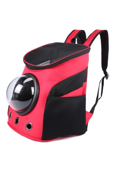 New Collection Color Block Space Capsule Outdoor Portable Pet Backpack