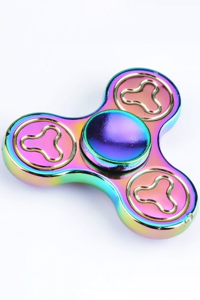 New Fashion Colorful Three Circles Design Alloy Playing Fidget Spinners