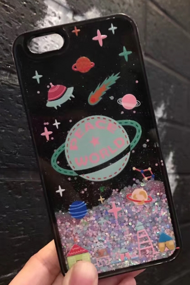 New Stylish Cartoon Planet Pattern Mobile Phone Case for iPhone