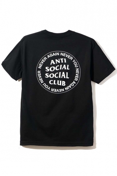 Popular ANTI SOCIAL SOCIAL CLUB Graphic Printed Tee with Round Neck
