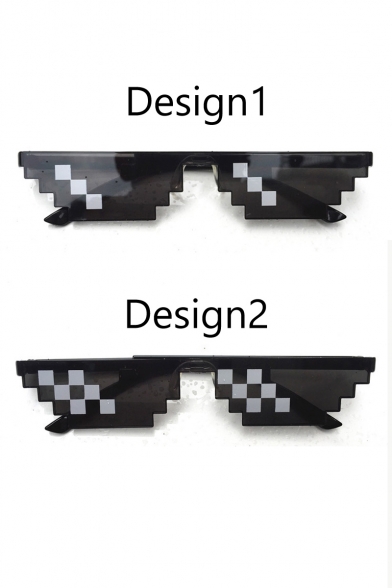 Mosaic Funny Cool Black Sunglasses