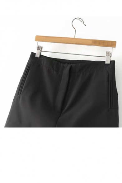 High Waist Basic Simple Plain Summer's Skort Shorts