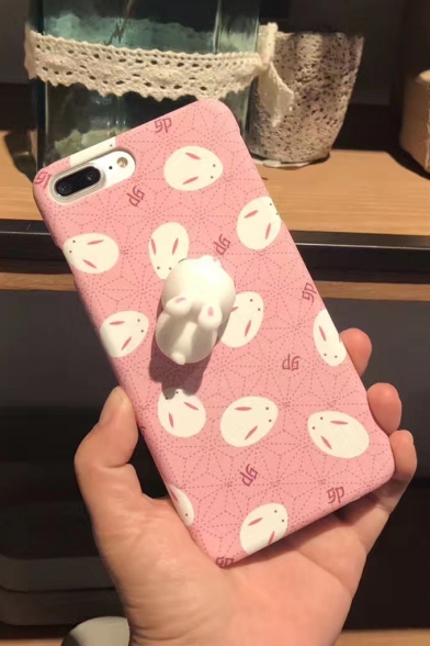 New Fashion Lovely Cartoon Rabbits Pattern Polish iPhone Case