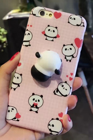 Cartoon Lovely Sweetheart Pandas Printed Soft Mobile Phone Case for iPhone