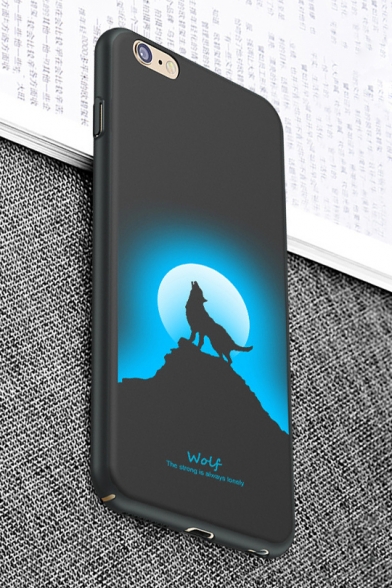 Moon Lonely Wolf Painted Fashion Polish iPhone Case