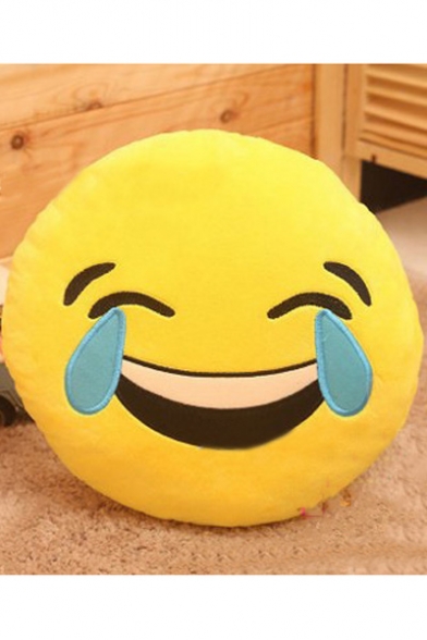 New Arrival Fashion Funny QQ Emoji Pattern Roll Pillow