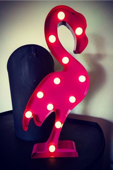 New Arrival Chic Flamingo Design LED Kids Room Decorative Night Lamp