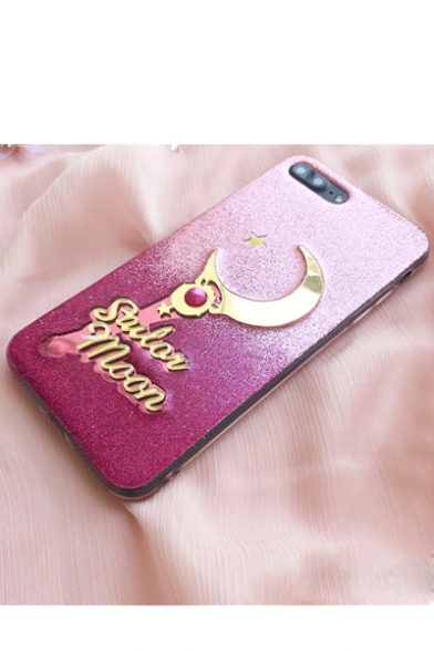 New Fashion Girls' Glitter Letter Printed Silicone iPhone Case