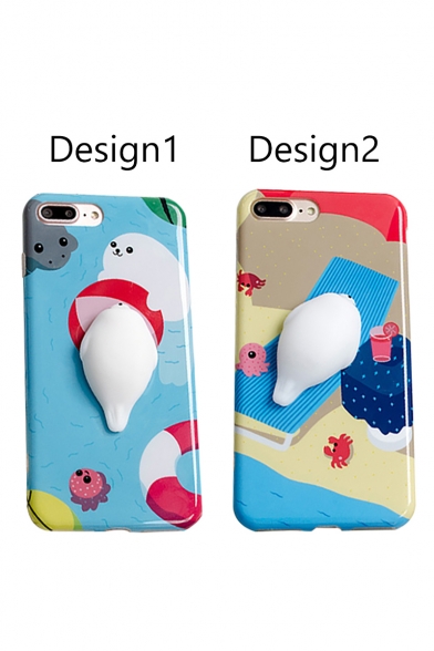 Lovely Cartoon Seal Pattern Mobile Phone Case for iPhone