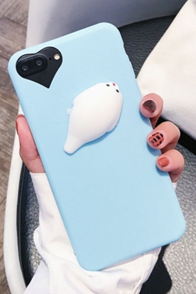 New Stylish Soft Cartoon Sea Lion Embellished iPhone Case