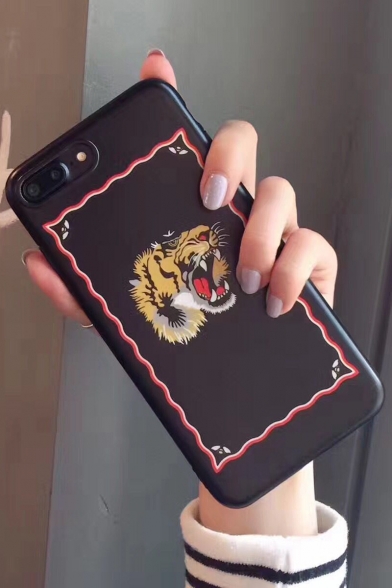 New Arrival Tiger Head Printed Soft Case for iPhone