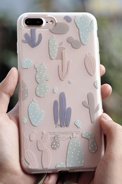 New Trendy Chic Summer's Cactus Pattern iPhone Case