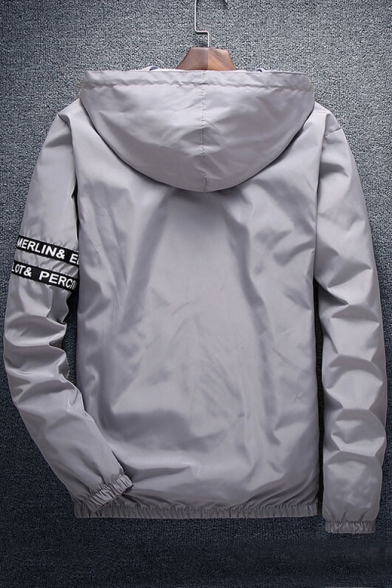 Casual Hooded Long Sleeve Zip Front Sun-Proof Coat