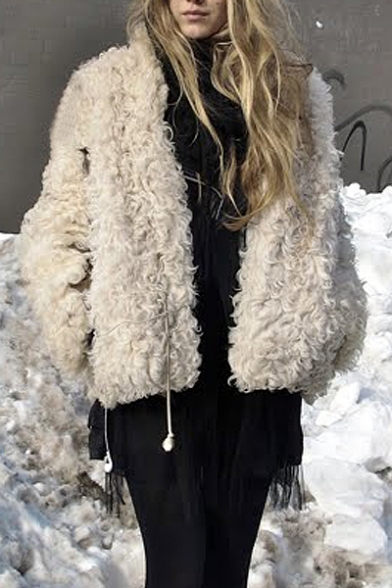 Winter's Hot Fashion Warm Wool Open Front Long Sleeve Coat