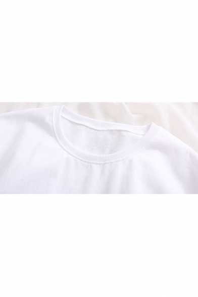 Fashion Letter Printed Long Sleeve Round Neck Cotton Comfort Sweatshirt