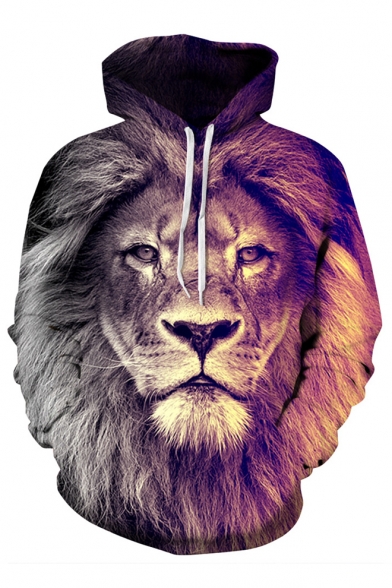 lion printed hoodies