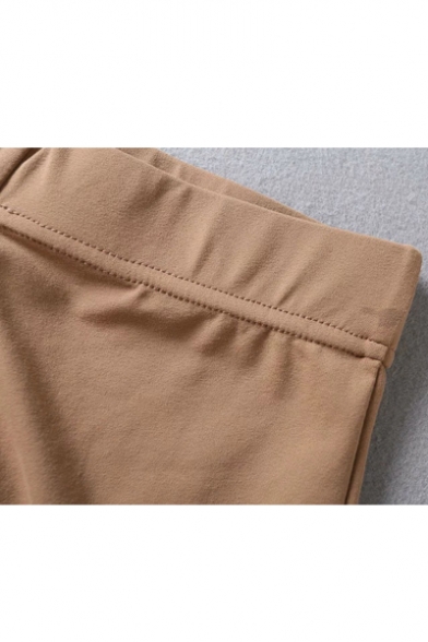 Summer's Hot Fashion Elastic Waist Plain Skinny Yoga Hot Pants Shorts