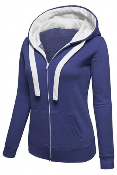 plain blue zip up hoodie