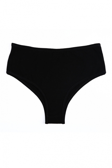 Funny Letter Pattern Elastic Waist Comfort Cotton Breathable Knickers