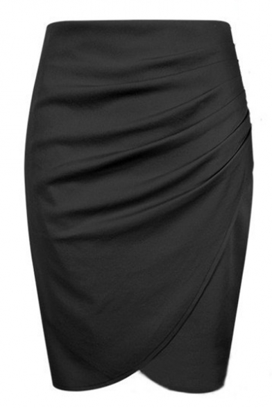 Summer's New Collection Office Lady Simple Plain Midi Pencil Skirt