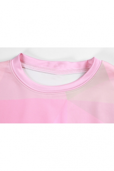 New Stylish Animal Print Color Block Round Neck Long Sleeve Pullover Sweatshirt